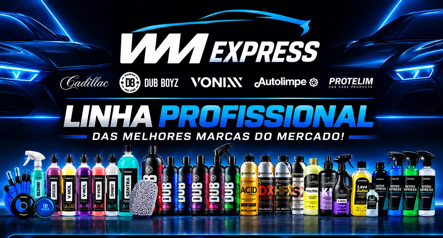 Produtos utilizados pela WM Express